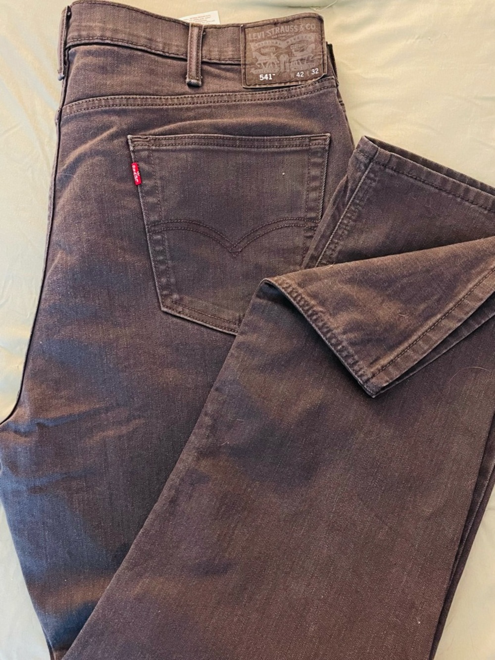 MENS Levi's 541 Relaxed Straight Jeans in Dark charcoal